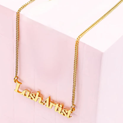 GOLD ‘LASH ARTIST’ NECKLACE