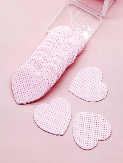 HEART SHAPED LASH ADHESIVE WIPES