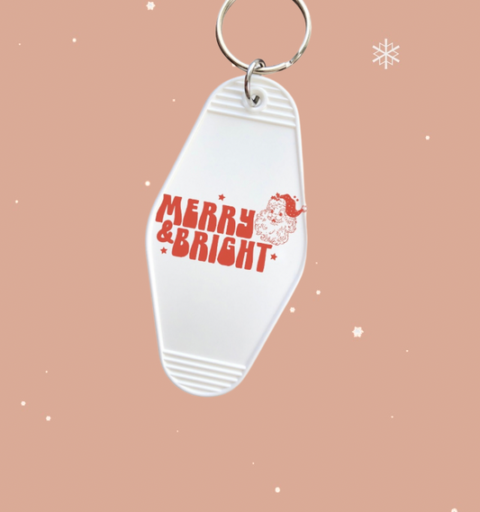 Merry & Bright Keychain