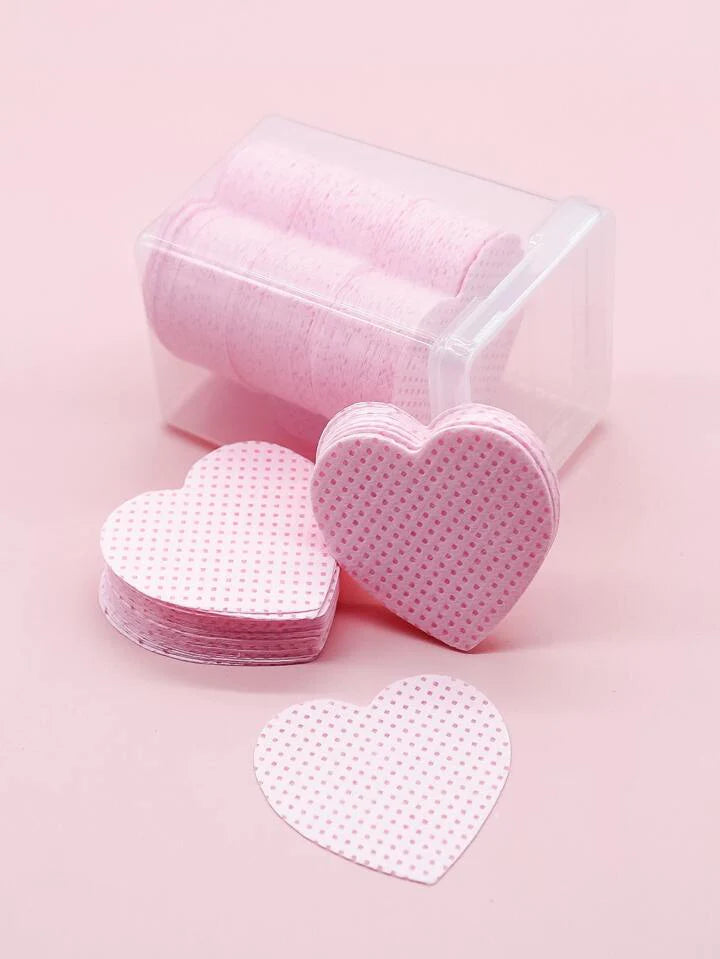 HEART SHAPED LASH ADHESIVE WIPES