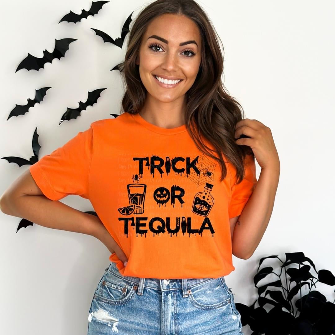 Trick or tequila t-shirt