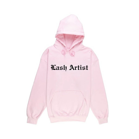 Lash Artist Pink Hoodie