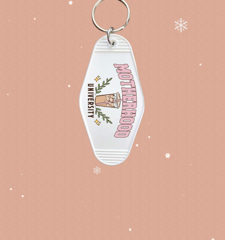 Motherhood University Keychain