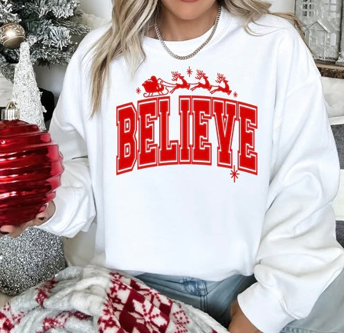 Believe sweatshirt