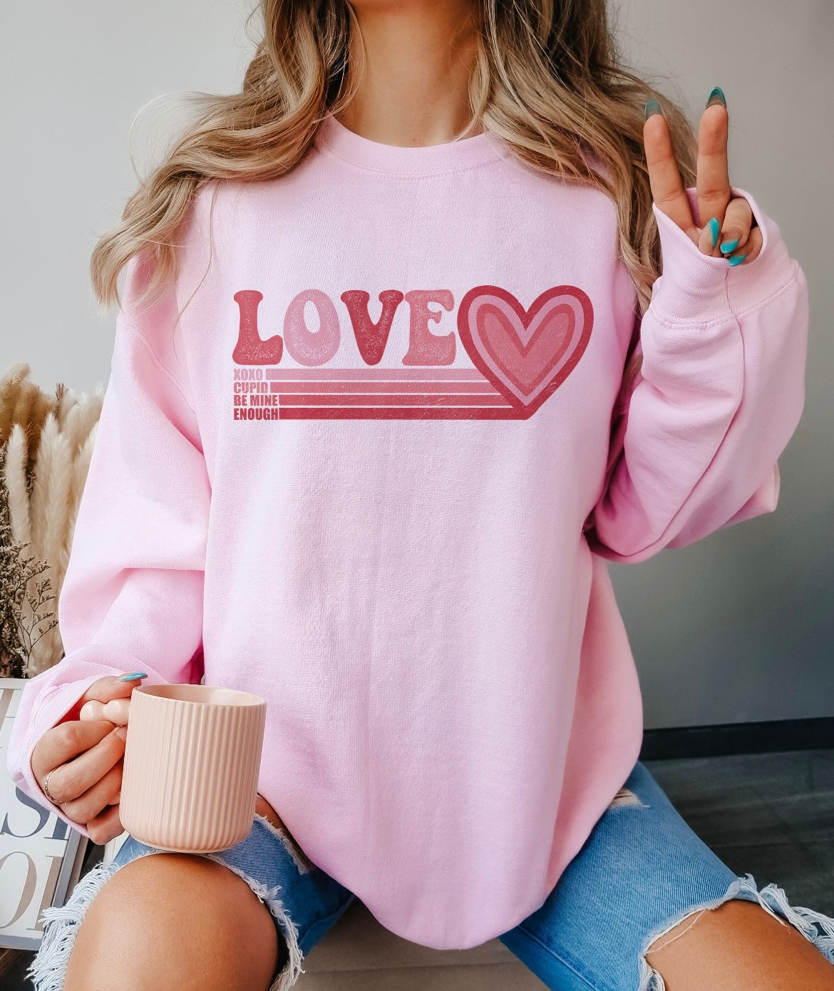 Love, xoxo, Cupid, be mine  sweatshirt