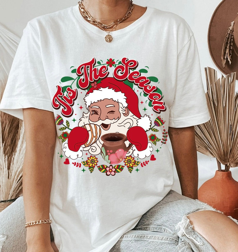 Tis’ The Season Red Print T-shirt