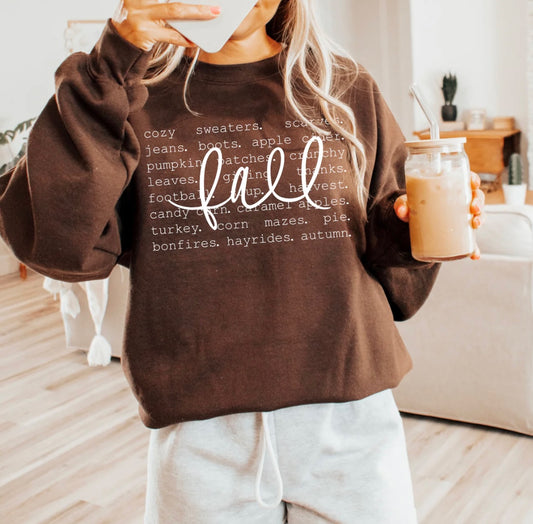 brown Fall essentials sweater