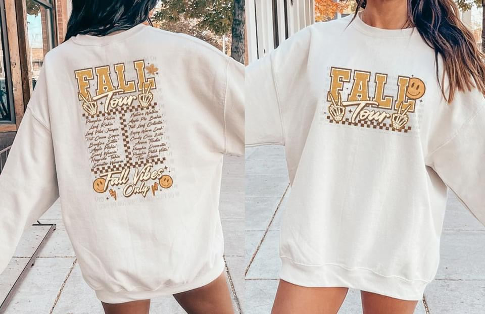 Fall tour front & back sweater