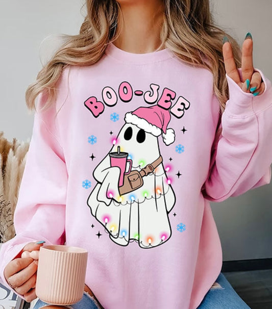 Boo-Jee Christmas Ghost Sweatshirt