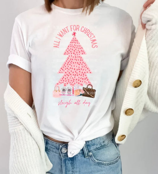 All I want for Christmas t-shirt