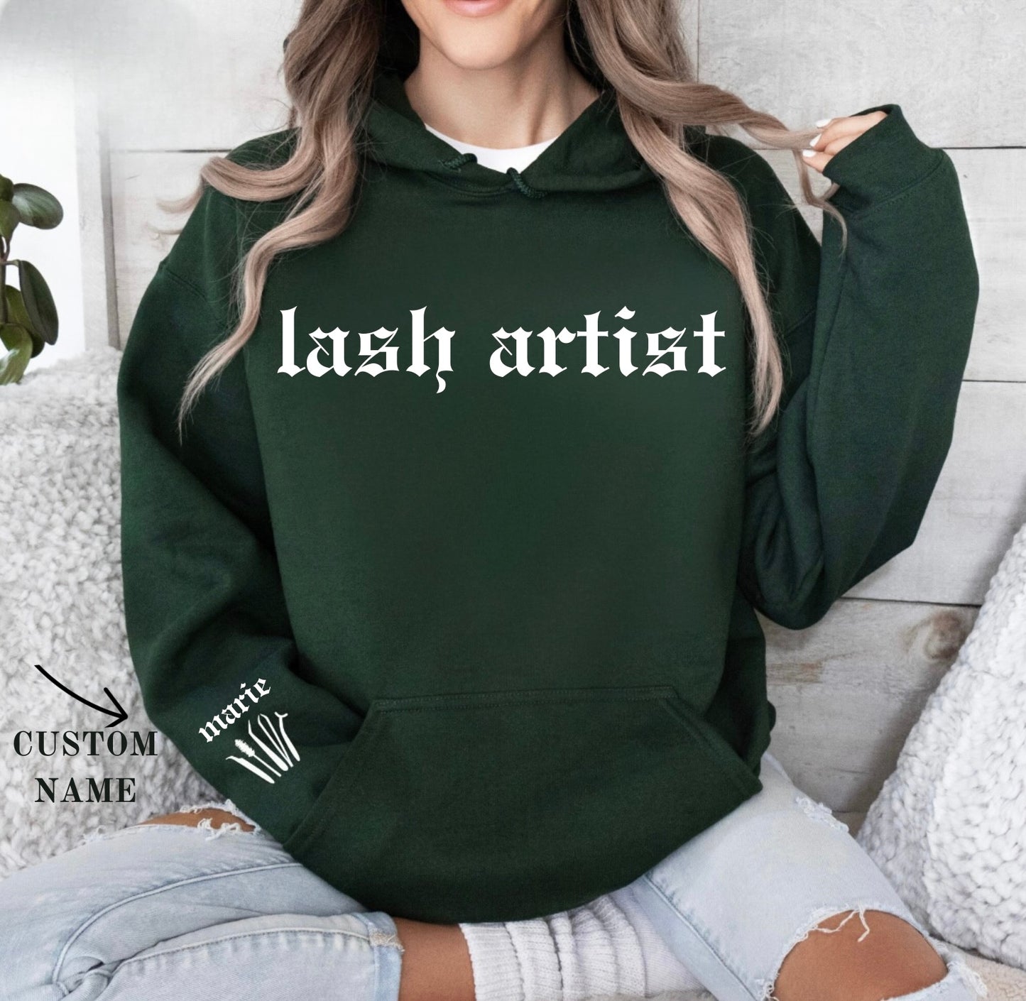 Lash Artist / Name Hoodie