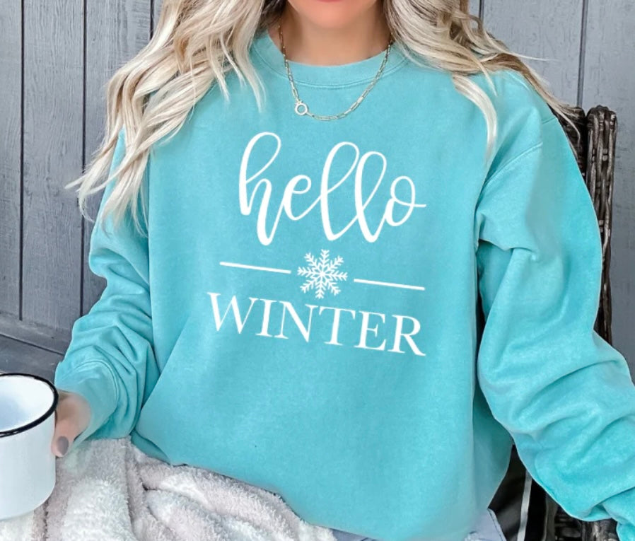 Hello Winter Sweatshirt