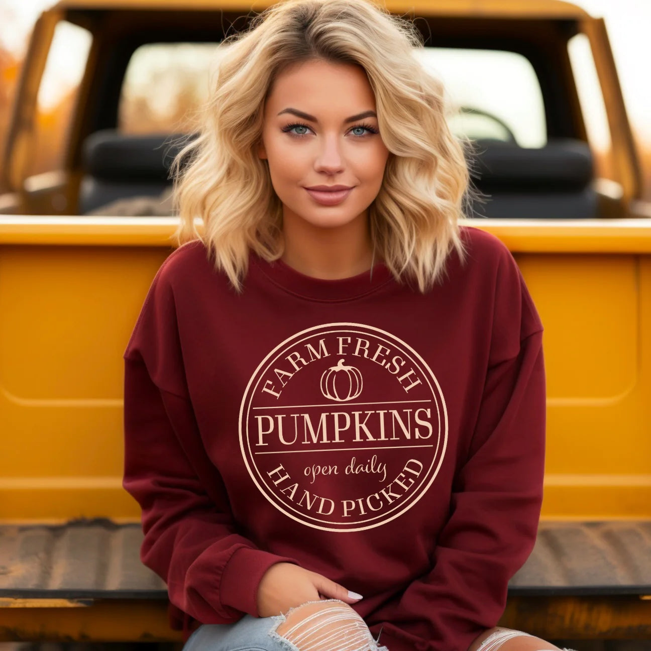 Farm fresh pumpkins sweater