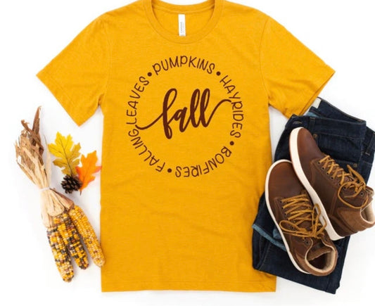 Fall & pumpkins t-shirt