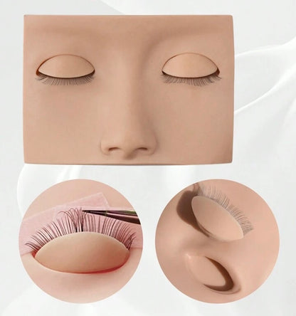 Half Mannequin Lash Head With 3 Pair Of Removable Eyelids