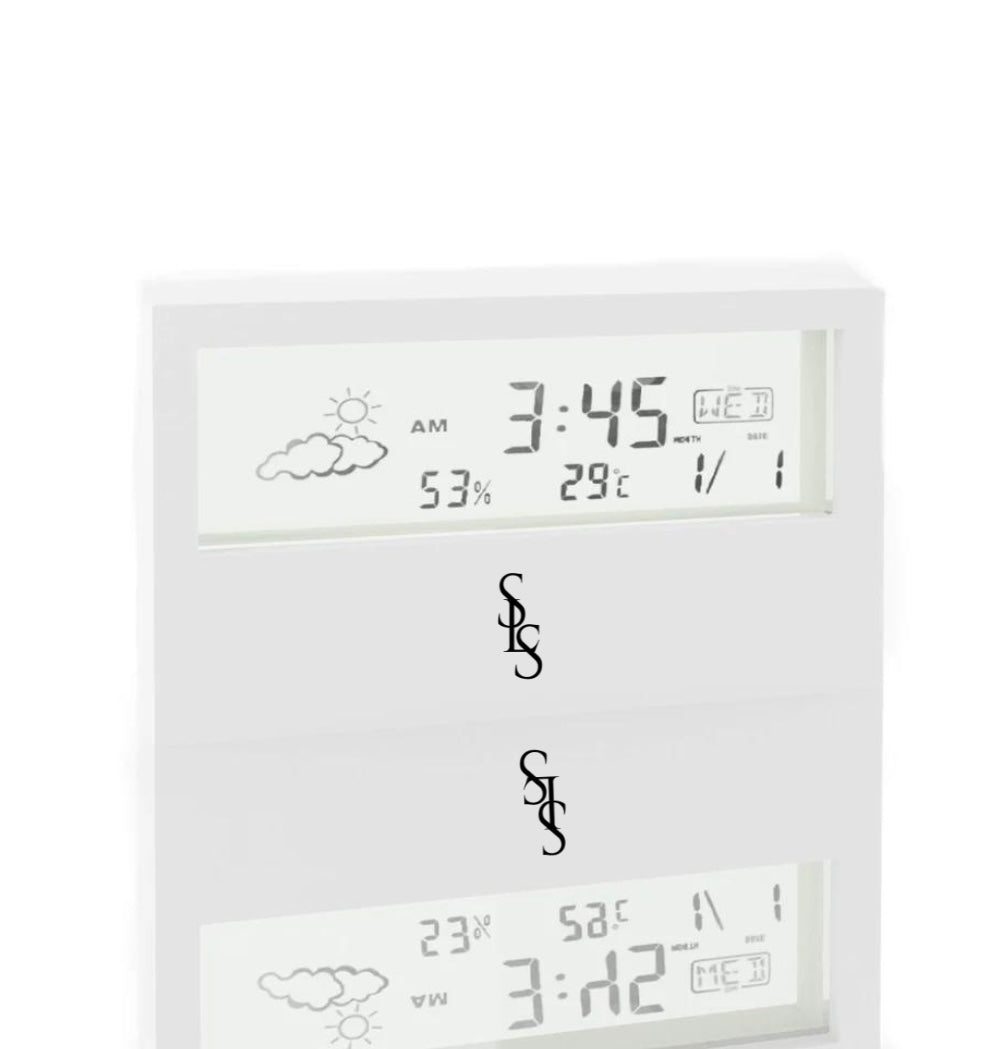 LASH STAR DIGITAL HYGROMETER & THERMOMETER WHITE