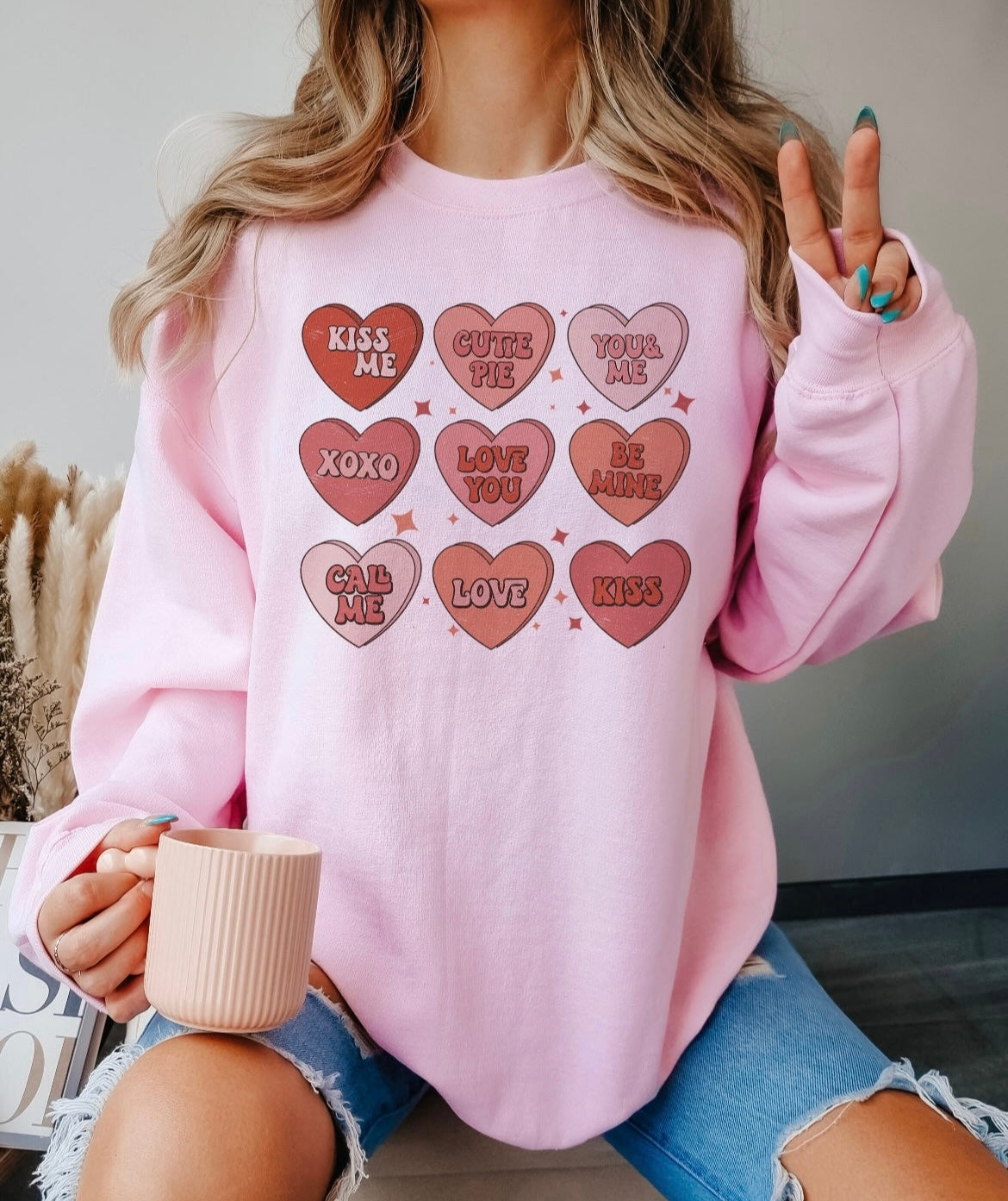 Heart convo sweatshirt