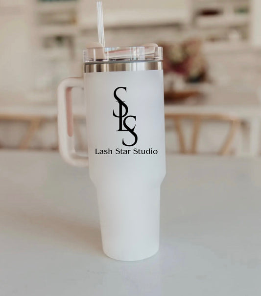 Lash Star Studio 40oz Tumbler White