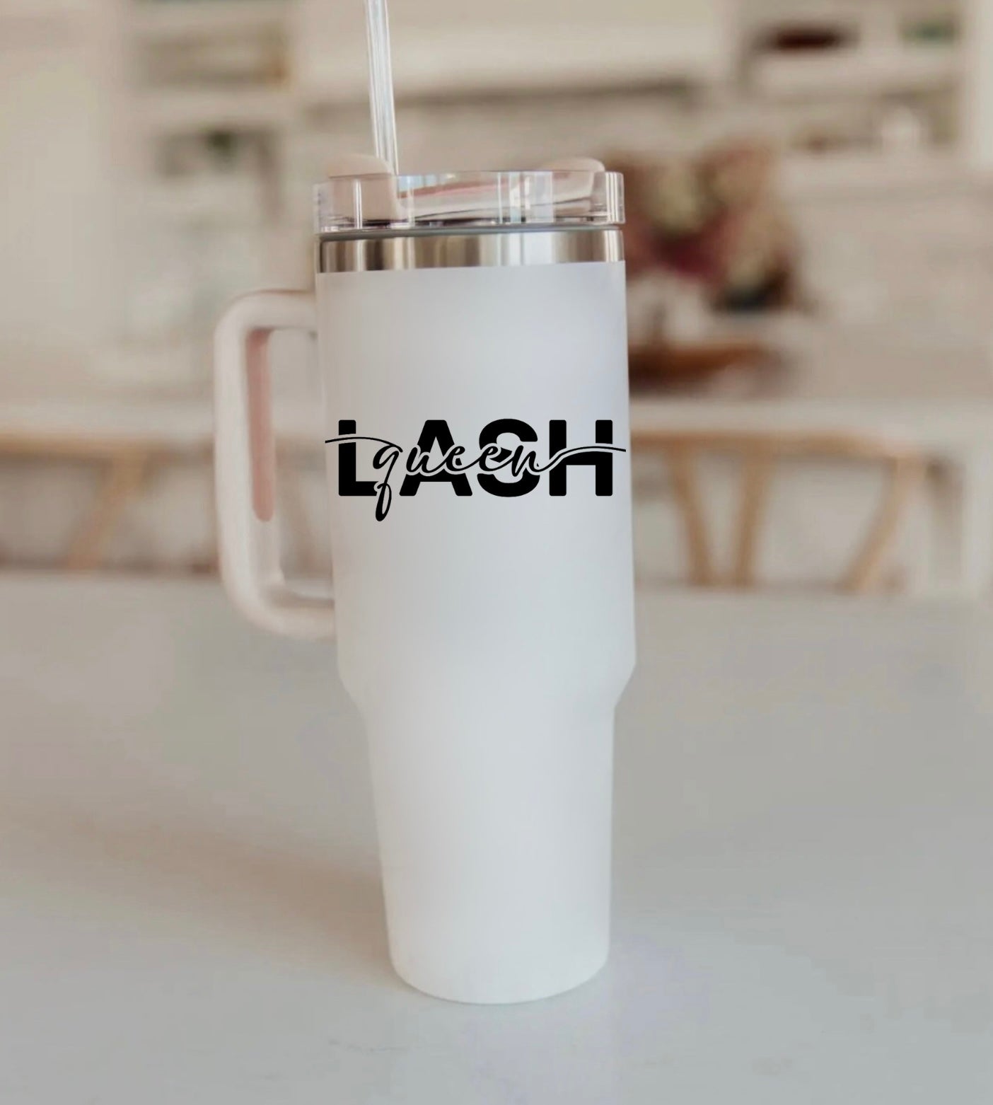 Lash Queen 40oz Tumbler White