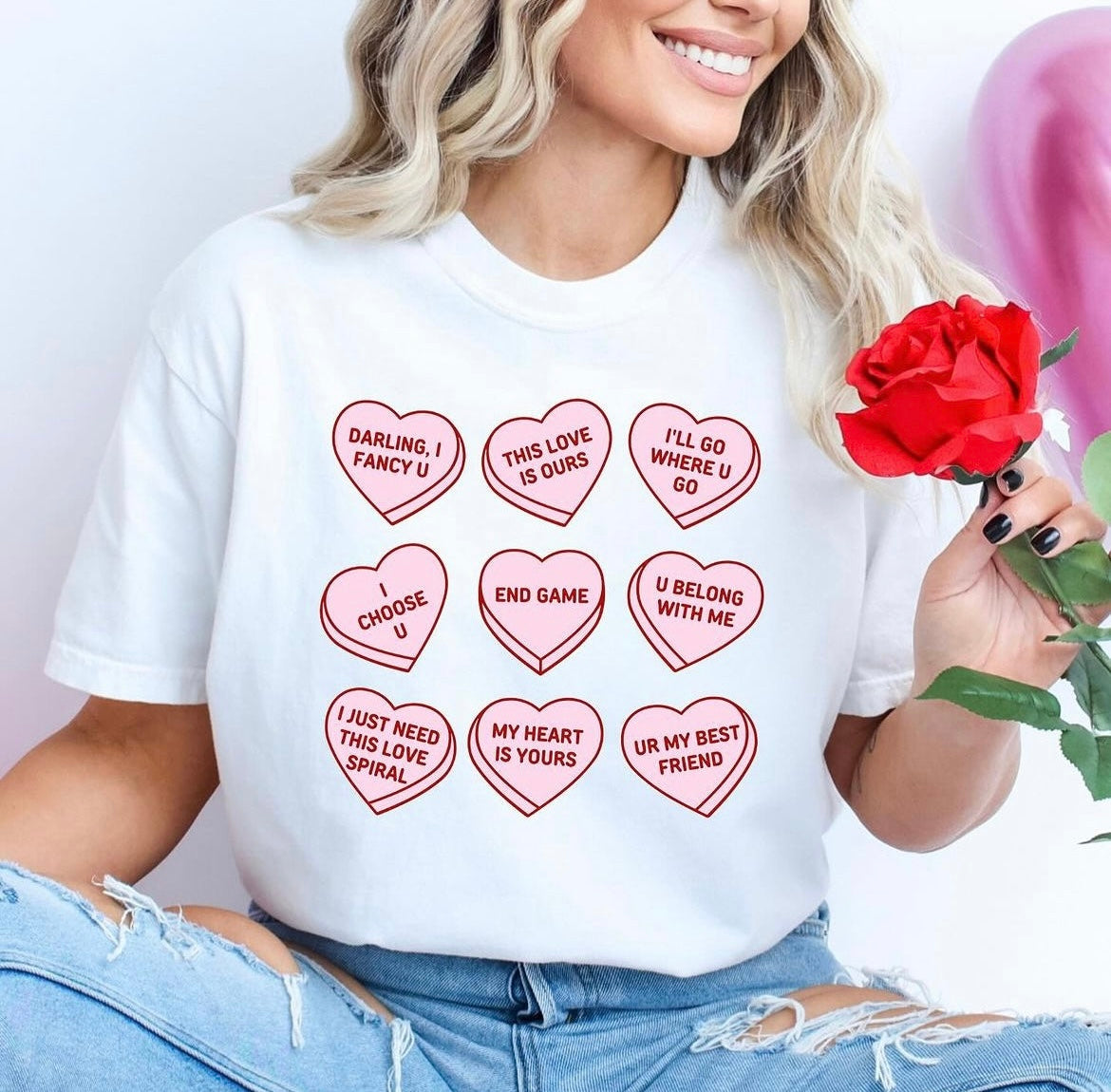 Convo hearts t-shirt