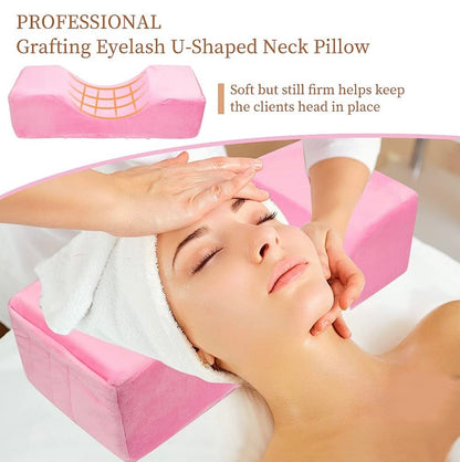 Pink Lash Pillow With Pockets For Storage