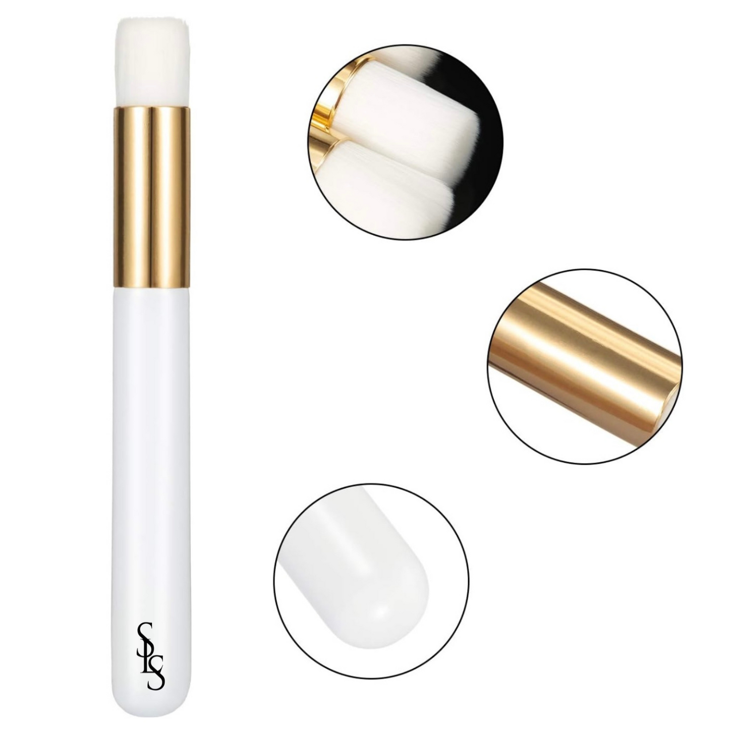 LASH STAR SHAMPOO BRUSH WHITE AND GOLD